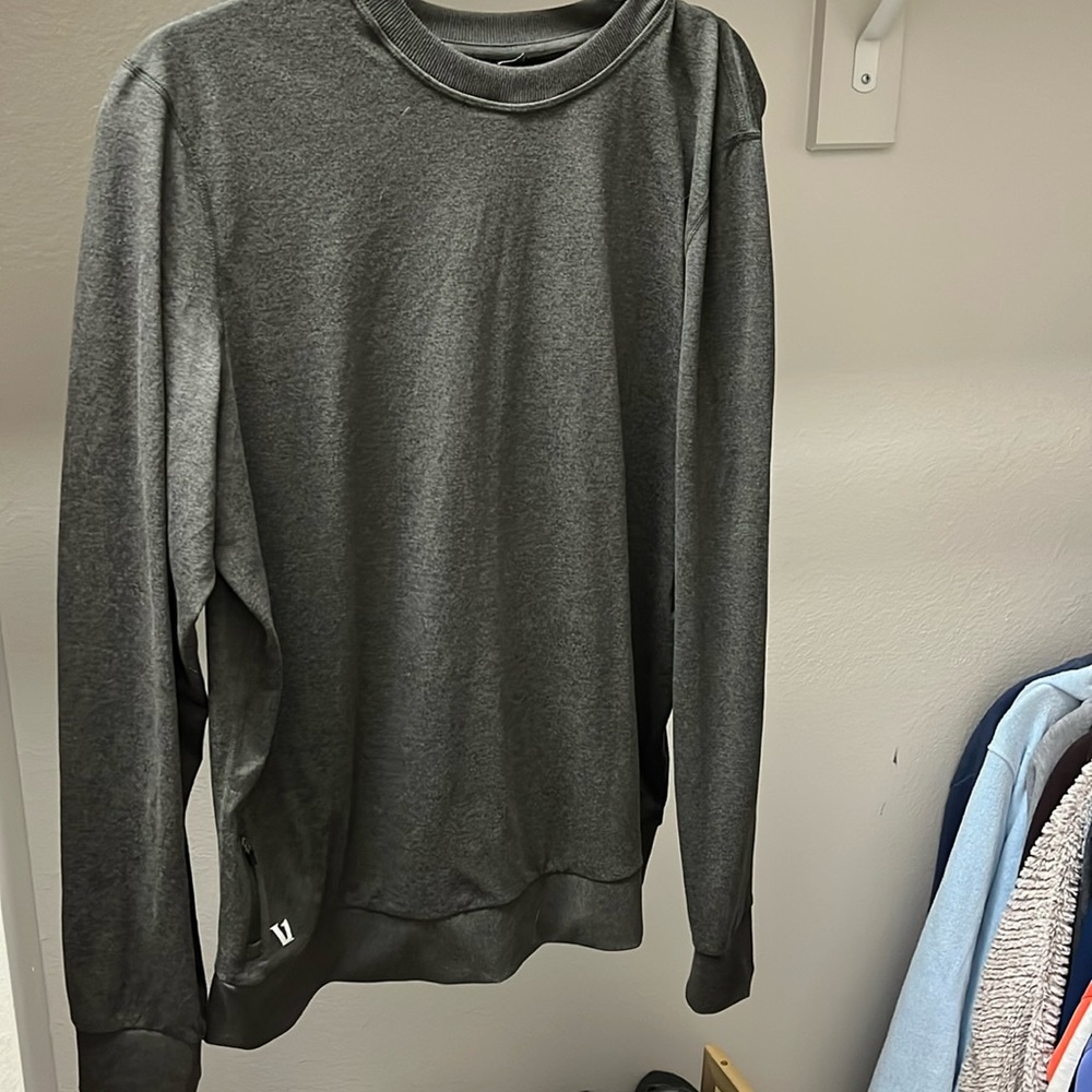 Vuori Men's Large Ponto Performance Crew Olive Green - EUC